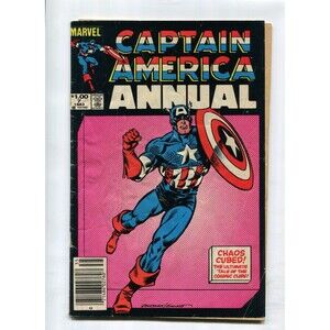 Captain America Annual #7 Marvel Comics 1983 Comic Book Newsstand Damaged